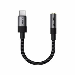Acefast J12 USB-C į 3.5mm mini jack adapteris - juodas