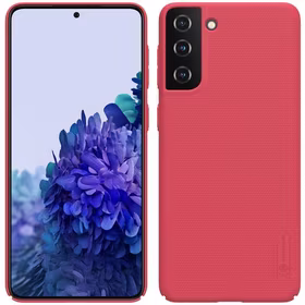 Nillkin Super Frosted Shield - dėklas Samsung Galaxy S21+ (Bright raudonas)