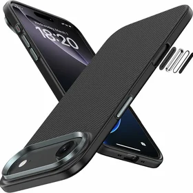 Benks Magnetinis apsauginis Kevlar dėklas su metalo rėmu 600D (A068) skirtas iPhone 17 Air juodas