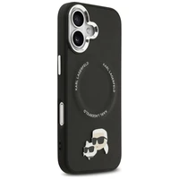 Karl Lagerfeld Karl & Choupette Smeigtukai Magnetinis dėklas telefonui iPhone 17 - juoda