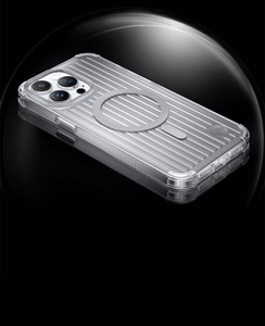 Kingxbar PQY Go Out Series magnetinis dėklas iPhone 14 Plus MagSafe - juodas