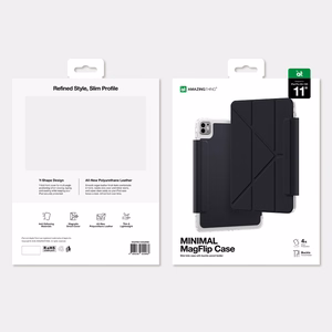 AmazingThing Minimal Mag dėklas, skirtas iPad Pro M5 11", juodas