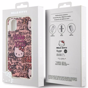 Hello Kitty IML grafičių dėklas telefonui iPhone 11 / Xr - rožinis
