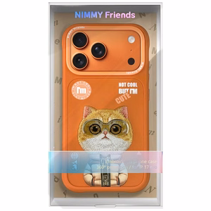 Nimmy Cool&Cute 2.0 Cat deklas iPhone 17 Pro Max - oranzinis