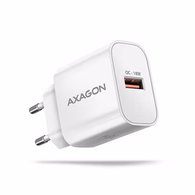 Axagon sieninis USB įkroviklis 18W 1 jungtis baltas ACU-QC18W