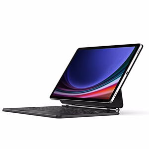 Dux Ducis klaviatūros (MK serijos) dėklas su „Bluetooth“ klaviatūra, skirtas Samsung Galaxy Tab S9+ / S8+ / S7+ – juodas