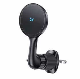 Belaidis automobilinis įkroviklis-laikiklis Wozinsky (WCT5-6S4Y) Magnetic (MagSafe 15W) tvirtinamas ant ventiliacijos grotelių juodas