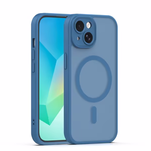 Mag Matt dėklas iPhone 15 6,1" tamsiai mėlynas