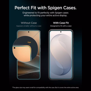 Spigen Glas.tR EZ Fit Pro AC grūdintas stiklas, skirtas Samsung Galaxy S26 FE