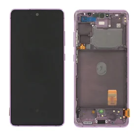 Ekranas Samsung G780 S20 FE su lietimui jautriu stikliuku ir rėmeliu originalus Cloud Lavender (service pack)