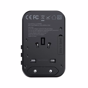 Universalus kelioninis įkroviklis Choetech PD5009 65W 2xUSB-C/USB-A juodas