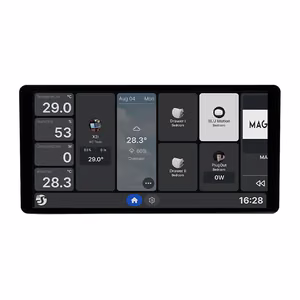 6,95 colių "Shelly Wall Display X2i WiFi/BLU" valdymo skydelis (sidabrinis)