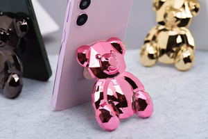 Lipnus telefono stovas BEAR - rožinis