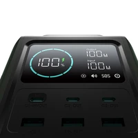 Išorinė baterija Joyroom JR-PBF10 75000mAh 100W 3x USB-C 3x USB-A su sulankstoma žibintuvėliu ir rankena (žalia)