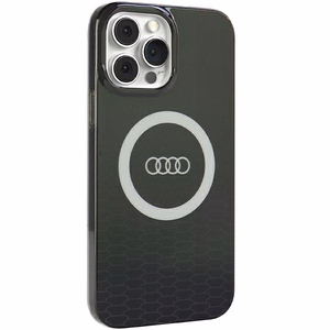 Audi IML Didelis Logotipas Magnetinis dėklas telefonui iPhone 13 Pro / 13 - juodas