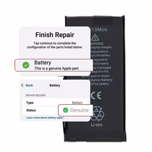 Baterija suderinama su iPhone 13 Mini / savidiagnostika / nustatymai: originali