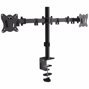 Montis Everest MT015 dvigubas stalo monitorių laikiklis 13-27", 68.6 cm (27"), juodas