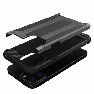 Hybrid Armor dėklas iPhone 14 Pro Max šarvuotas hibridinis dėklas juodas