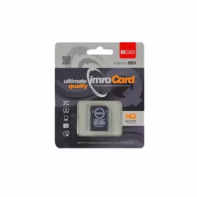 Imro atminties kortelė 8GB microSDHC cl. 10 + adapteris