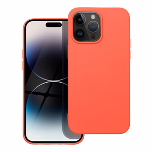 SILIKONINIS dėklas telefonui IPHONE 14 Pro Max persikų