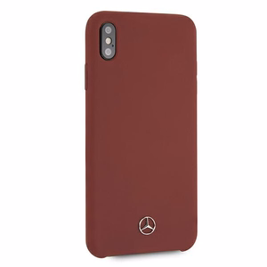 Mercedes Silicone Line Case for iPhone Xs Max - Red