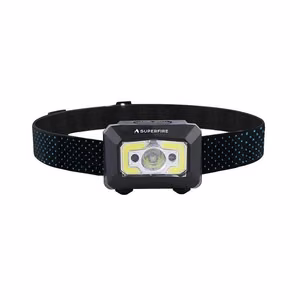 Superfire X30 žibintuvėlis ant galvos, 340 lm, USB, 5 režimai, 130 m