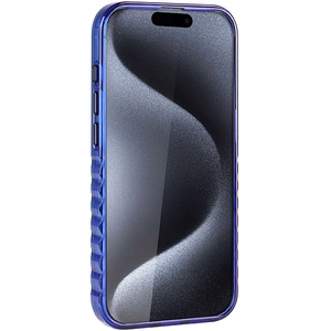 Audi IML Didelis Logotipas Magnetinis dėklas telefonui iPhone 15 Pro Max - mėlynas