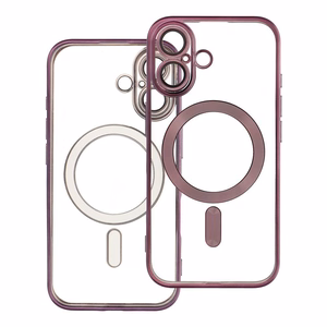 ELECTRO MAG COVER dėklas telefonui suderinamas su Magnetiniu IPHONE 16 violetinis