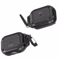 Tech-Protect Rough Hook dėklas su karabinu Apple AirPods Pro 1 / 2 - juodas