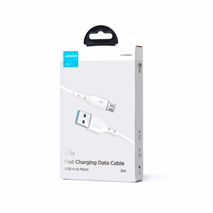 "Joyroom Premium Series A13 USB-A / micro USB 2.4A 2 m ilgio kabelis - baltas
