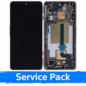 LCD ekranas suderinamas su Xiaomi 11T (11T Pro) su rėmeliu / Cyber Yellow / (Service Pack)
