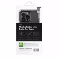 Uniq Combat iPhone 16 Pro Max 6.9" dėklas su Magclick įkrovimu juodas / anglies juodas
