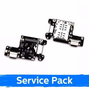 Krovimo lizdas skirtas Xiaomi Mi 9T / 9T Pro su lanksčiąja jungtimi / plata + SIM lizdas (Service Pack)