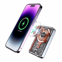 Išorinė baterija Dudao TGK1 su MagSafe belaide įkrova 20W 10000mAh juoda