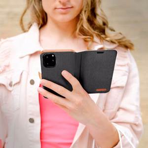 CANVAS knygos dėklas XIAOMI Redmi Note 13 5G juodas