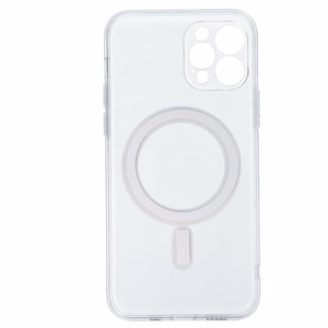 TEL PROTECT Magnetinis silikoninis dėklas Iphone 12 Pro skaidrus