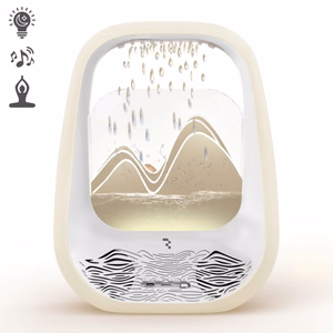 Belaidis miego ir poilsio garsiakalbis Reach Relaxing Rain kreminis