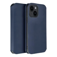 DUAL POCKET knygos tipo dėklas telefonui XIAOMI Redmi Note 13 Pro 4G tamsiai mėlynas