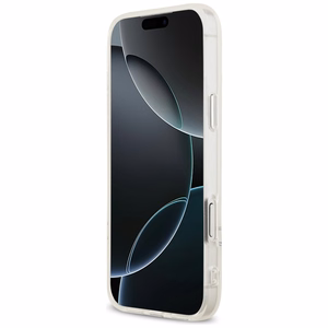 US Polo DH ir apatinės juostos logotipo MagSafe dėklas telefonui iPhone 17 Pro Max - baltas