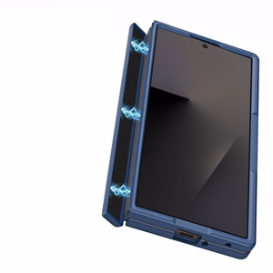 DUX DUCIS YIND dėklas, suderinamas su MagSafe, skirtas SAMSUNG Z Fold 8, tamsiai mėlynas