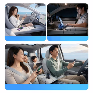 Orico HyperDrive 165W USB-A + 2x USB-C automobilinis įkroviklis - juodas