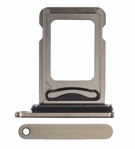 SIM kortelės laikiklis skirtas iPhone 15 Pro/15 Pro Max Dual SIM Natural Titanium ORG