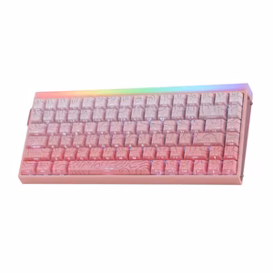 HERO84 HE PINK+Gradient+Contour Dragon King RGB AULA gasket klaviatūra