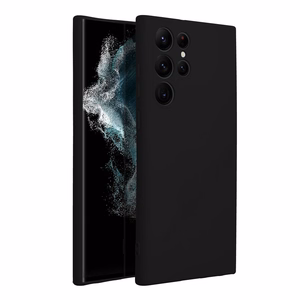 SILIKONINIS dėklas telefonui SAMSUNG S22 Ultra juodas