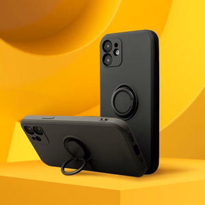 Чехол для Xiaomi Redmi Note 14 4G (GLOBAL - 164,84mm x 78,15mm x 8,16mm) Silicone Ring чёрный