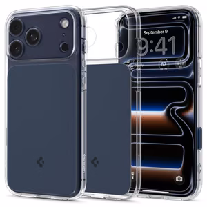 Spigen Thin Fit MagSafe deklas, skirtas iPhone 17 Pro - Skaidrus tamsiai melynas