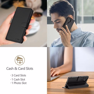 Dėklas Tech-Protect Wallet Xiaomi 15T Pro juodas