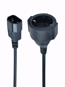 Gembird PC-SFC14M-01 maitinimo adapteris IEC320 C14 -> SCHUKO (F) ant 15 cm laido