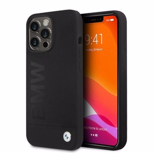 BMW silikoninis parašo logotipas MagSafe dėklas iPhone 13 Pro / iPhone 13 - juodas