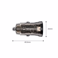 Tech-Protect CC01 45W automobilinis įkroviklis 2 lizdai USB-A / USB-C juodas